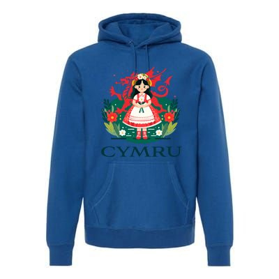 Cymru Wales Red Welsh Dragon Gift Premium Hoodie