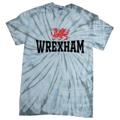 City Wales Red Dragon Wrecsam Cymru County Of Wales Tie-Dye T-Shirt