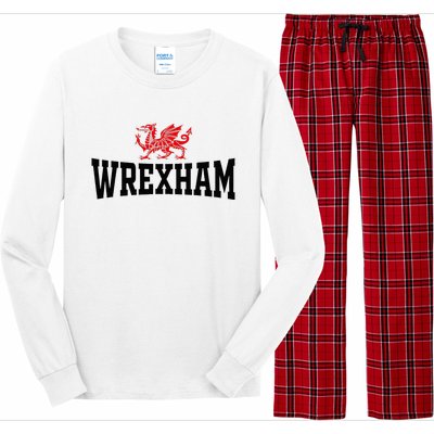 City Wales Red Dragon Wrecsam Cymru County Of Wales Long Sleeve Pajama Set