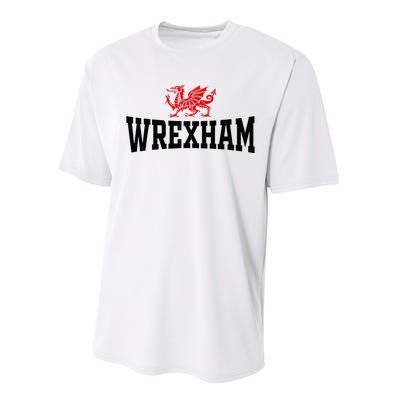 City Wales Red Dragon Wrecsam Cymru County Of Wales Performance Sprint T-Shirt