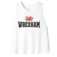 City Wales Red Dragon Wrecsam Cymru County Of Wales Women's Racerback Cropped Tank