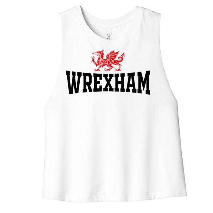 City Wales Red Dragon Wrecsam Cymru County Of Wales Women's Racerback Cropped Tank