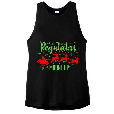 Christian Wise  Regulators Mount Up Christmas Ladies PosiCharge Tri-Blend Wicking Tank