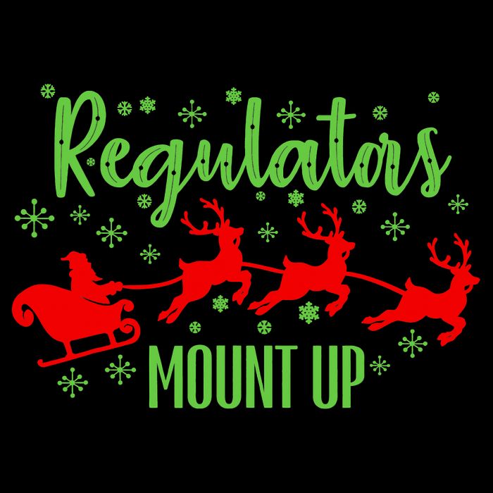 Christian Wise  Regulators Mount Up Christmas Button
