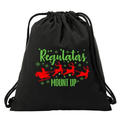 Christian Wise  Regulators Mount Up Christmas Drawstring Bag