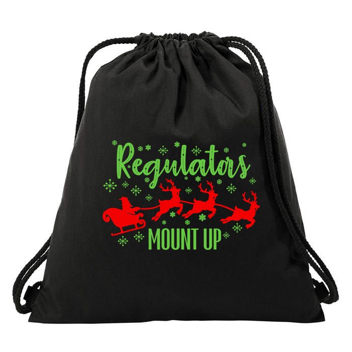 Christian Wise  Regulators Mount Up Christmas Drawstring Bag