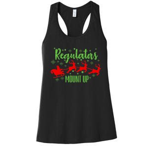 Christian Wise  Regulators Mount Up Christmas Women's Racerback Tank