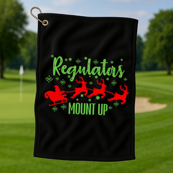 Christian Wise  Regulators Mount Up Christmas Golf Towel