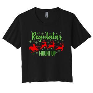 Christian Wise  Regulators Mount Up Christmas Women's Crop Top Tee