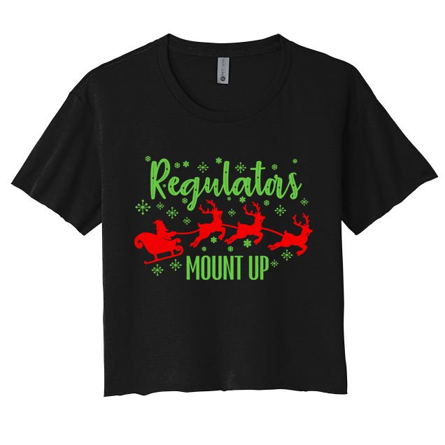 Christian Wise  Regulators Mount Up Christmas Crop Top