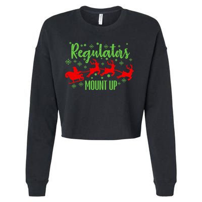 Christian Wise  Regulators Mount Up Christmas Cropped Pullover Crew