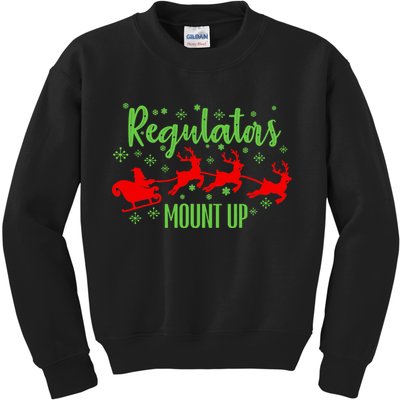 Christian Wise  Regulators Mount Up Christmas Kids Sweatshirt