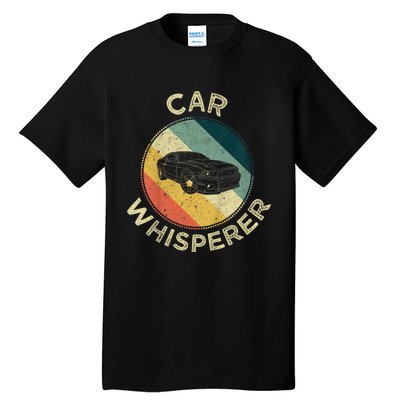 Car Whisperer Retro Vintage Auto Mechanic Fixer Racer Gift Tall T-Shirt