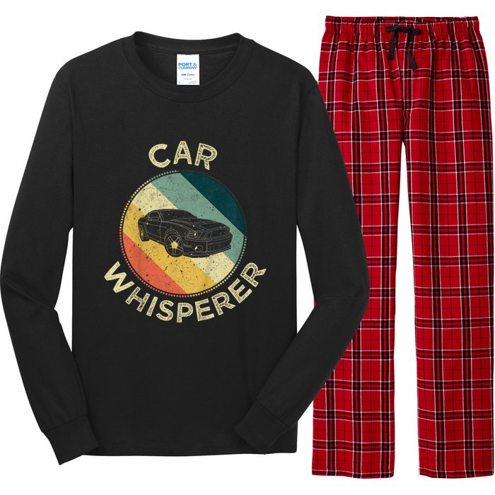 Car Whisperer Retro Vintage Auto Mechanic Fixer Racer Gift Long Sleeve Pajama Set