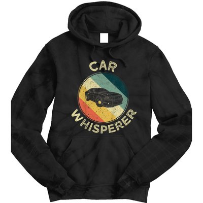 Car Whisperer Retro Vintage Auto Mechanic Fixer Racer Gift Tie Dye Hoodie