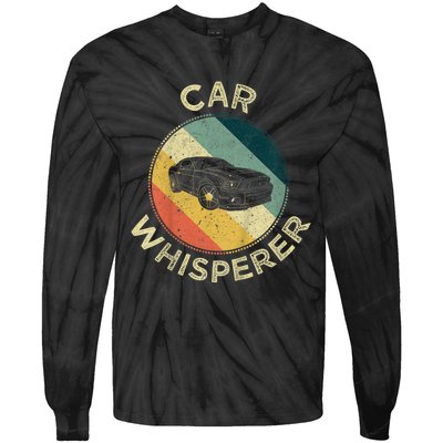 Car Whisperer Retro Vintage Auto Mechanic Fixer Racer Gift Tie-Dye Long Sleeve Shirt