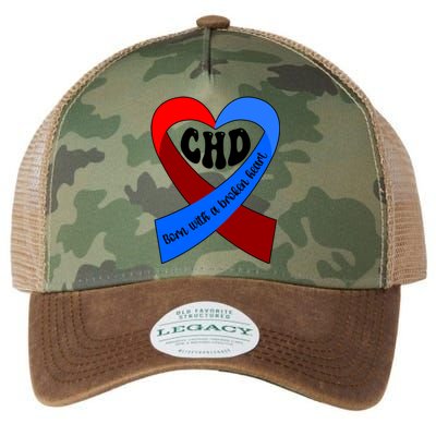 Chd Warrior Ribbon Congenital Heart Disease Awareness Gift Legacy Tie Dye Trucker Hat