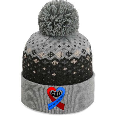 Chd Warrior Ribbon Congenital Heart Disease Awareness Gift The Baniff Cuffed Pom Beanie