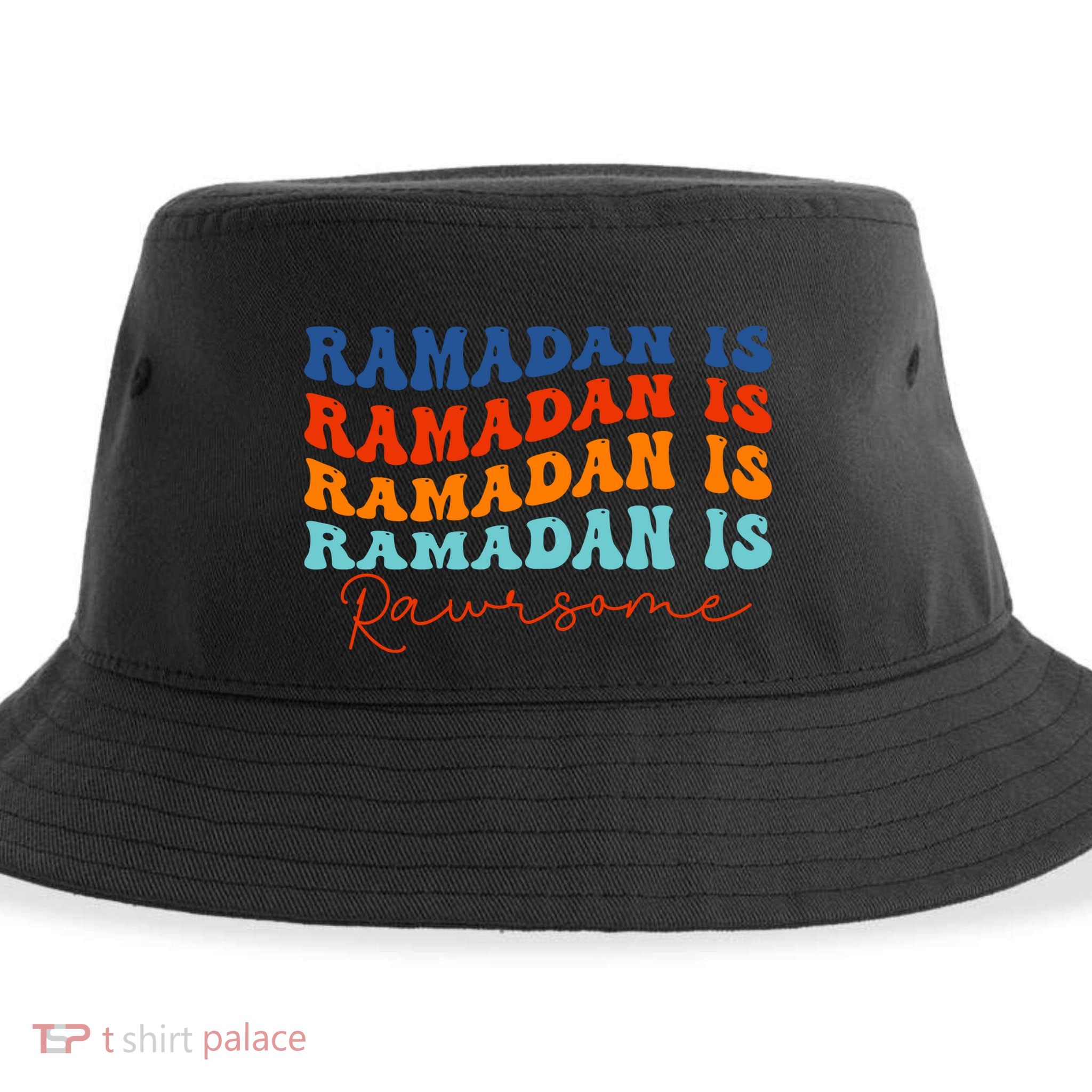 Cool Wavy Ramadan Is Rawrsome Sustainable Bucket Hat