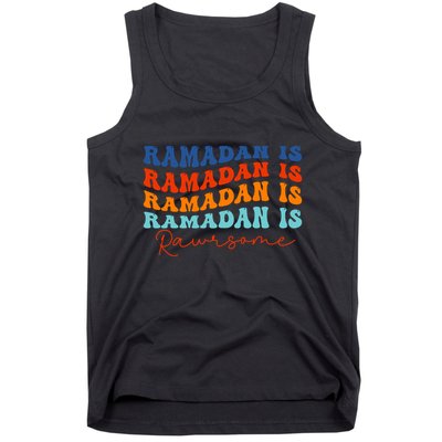 Cool Wavy Ramadan Is Rawrsome Tank Top