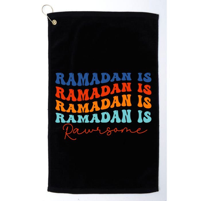 Cool Wavy Ramadan Is Rawrsome Golf Towel