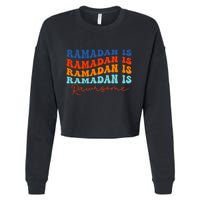 Cool Wavy Ramadan Is Rawrsome Cropped Pullover Crew