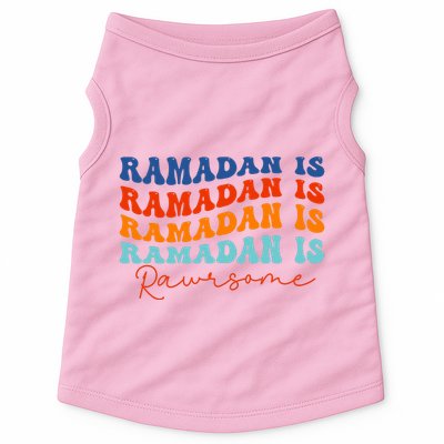 Cool Wavy Ramadan Is Rawrsome Doggie Tank