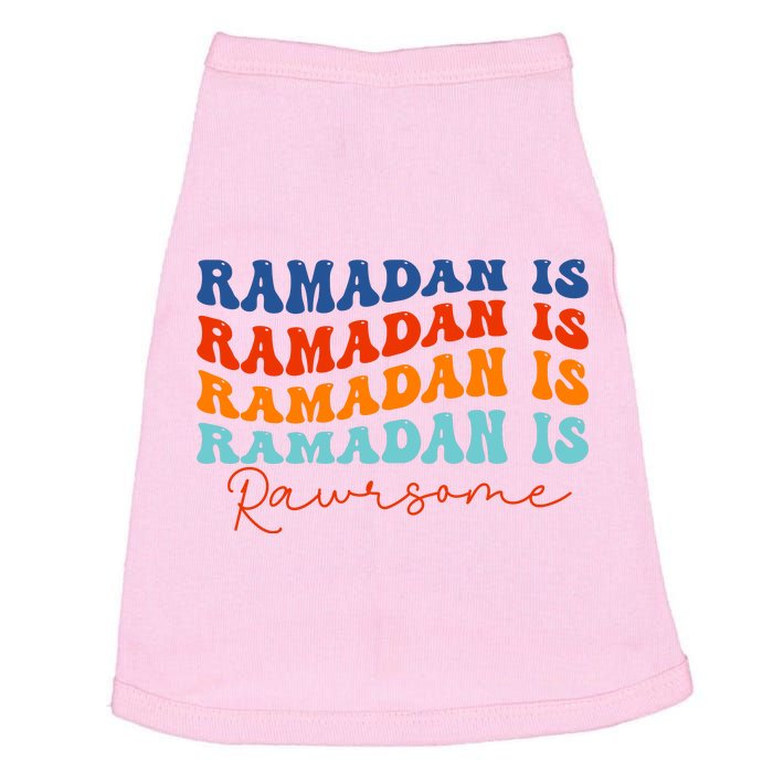 Cool Wavy Ramadan Is Rawrsome Doggie Tank