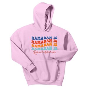 Cool Wavy Ramadan Is Rawrsome Kids Hoodie