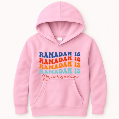 Cool Wavy Ramadan Is Rawrsome Kids Hoodie