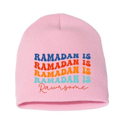 Cool Wavy Ramadan Is Rawrsome Short Acrylic Beanie