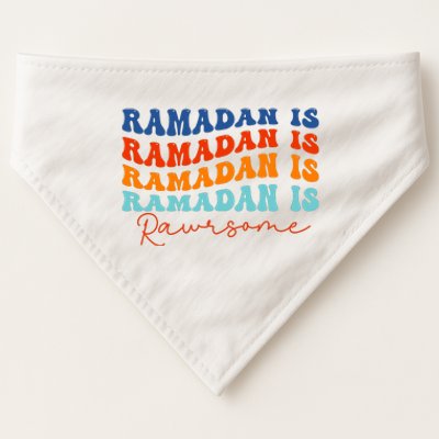 Cool Wavy Ramadan Is Rawrsome USA-Made Doggie Bandana