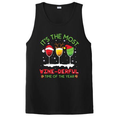 Christmas Wine Shirts Xmas Alcohol Pajama PJ Tops PosiCharge Competitor Tank