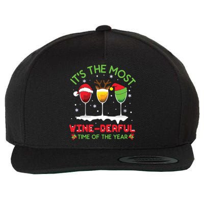 Christmas Wine Shirts Xmas Alcohol Pajama PJ Tops Wool Snapback Cap