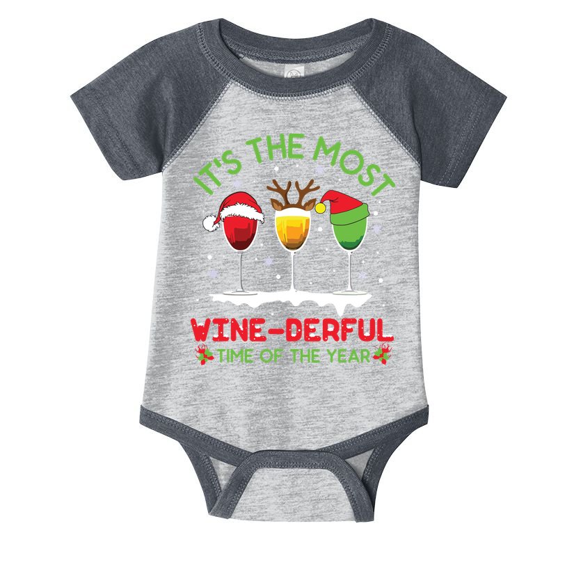 Christmas Wine Shirts Xmas Alcohol Pajama PJ Tops Infant Baby Jersey Bodysuit