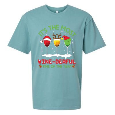 Christmas Wine Shirts Xmas Alcohol Pajama PJ Tops Sueded Cloud Jersey T-Shirt