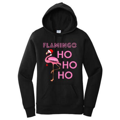 Christmas Winter Season Holiday Flamingo Ho Ho Xmas Women's Pullover Hoodie