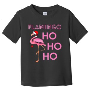 Christmas Winter Season Holiday Flamingo Ho Ho Xmas Toddler T-Shirt