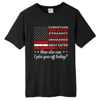 Christian White Straight Republican Unvaxxed Gun Owner Tall Fusion ChromaSoft Performance T-Shirt