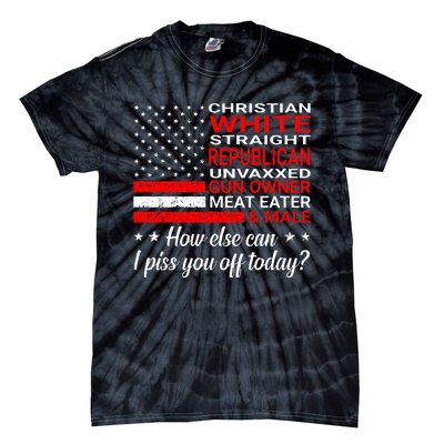 Christian White Straight Republican Unvaxxed Gun Owner Tie-Dye T-Shirt