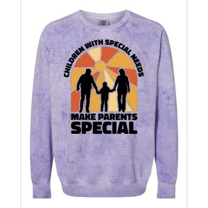 Children With Special Needs Make Parents Special Colorblast Crewneck Sweatshirt