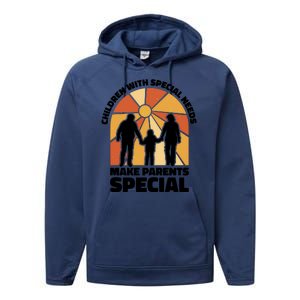 Children With Special Needs Make Parents Special Performance Fleece Hoodie