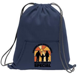 Children With Special Needs Make Parents Special Sweatshirt Cinch Pack Bag