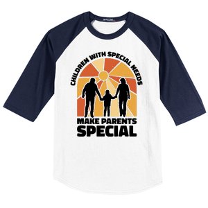 Children With Special Needs Make Parents Special Baseball Sleeve Shirt