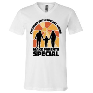 Children With Special Needs Make Parents Special V-Neck T-Shirt