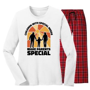 Children With Special Needs Make Parents Special Women's Long Sleeve Flannel Pajama Set 