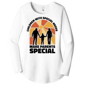 Children With Special Needs Make Parents Special Women's Perfect Tri Tunic Long Sleeve Shirt