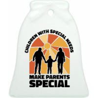 Children With Special Needs Make Parents Special Ceramic Bell Ornament