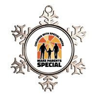 Children With Special Needs Make Parents Special Metallic Star Ornament