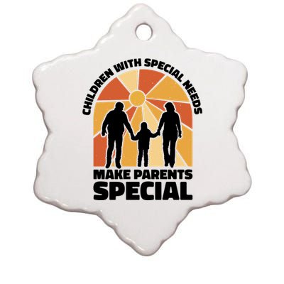 Children With Special Needs Make Parents Special Ceramic Star Ornament